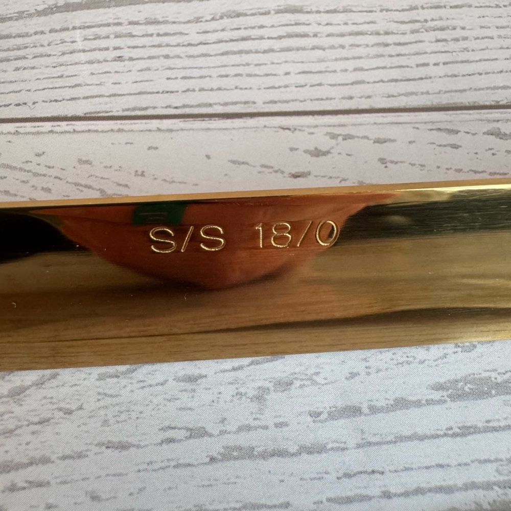 Gold Cake Knife and Server Set - Picture 4 of 4